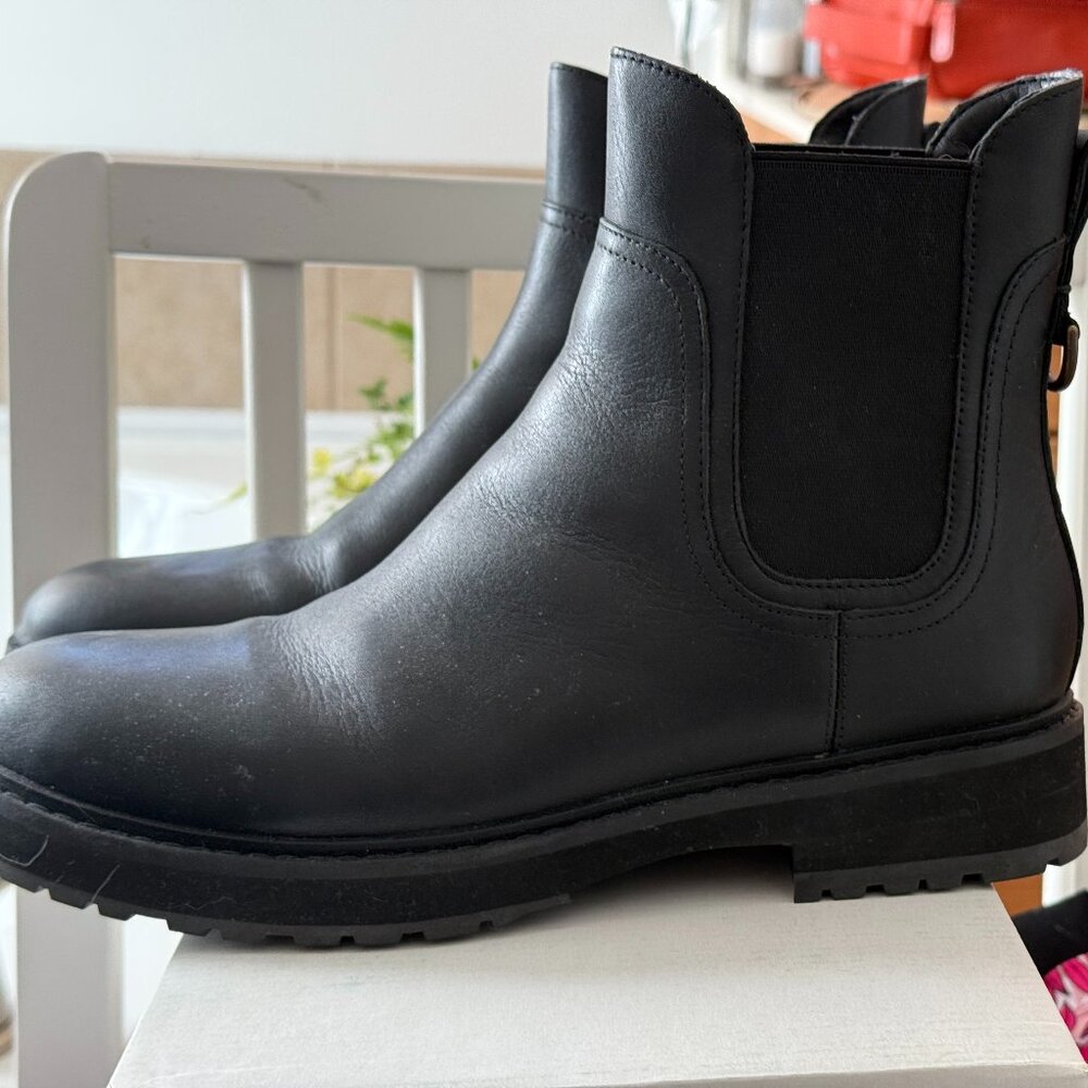 Cole Haan Black Chelsea Boot w/lug sole